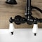 Kingston Brass AE9T0 Wall Mount Clawfoot Tub Faucet, Matte Black AE9T0 - alternate 3